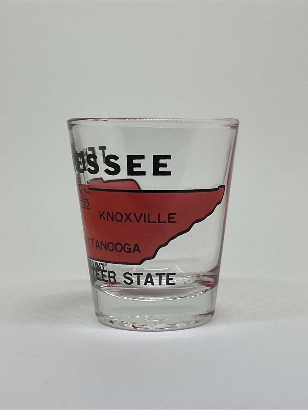 Tennessee Red Souvenir Shot Glass - Volunteer State - Picture 2 of 4